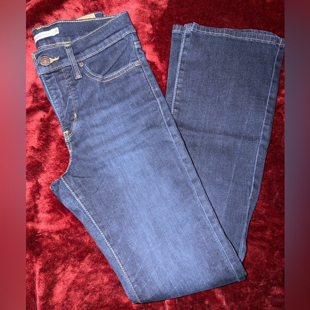 Levi's Women's Straight Leg Jeans - Dark Blue